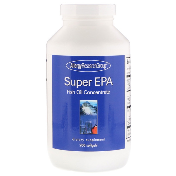 Image of Super EPA Fish Oil Concentrate 200 Softgels - Allergy Research Group 