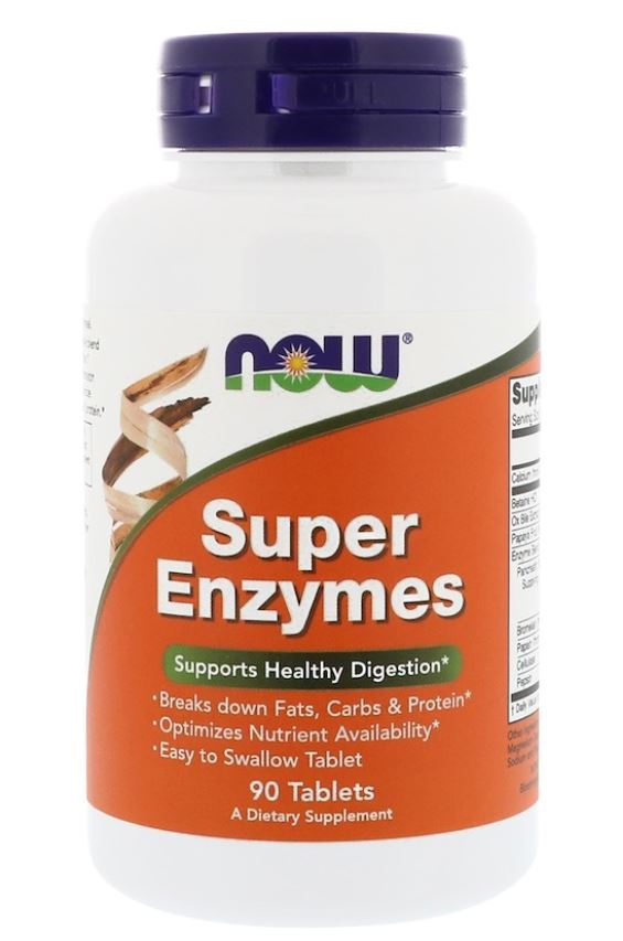Image of Super Enzymes (90 tablets) - Now Foods 