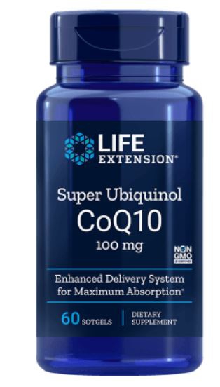 Image of Life Extension, Super Ubiquinol CoQ10, 100 mg, 60 gélules