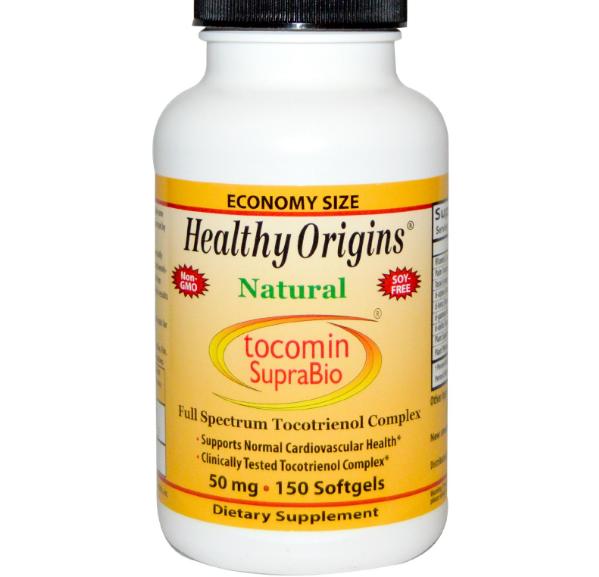 Image of Healthy Origins, Tocomin SupraBio, huile de palme rouge concentré, 50 mg, 150 gélules 