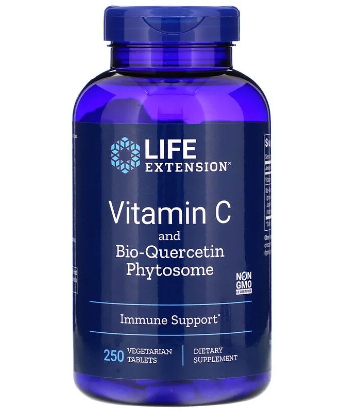 Image of Life Extension, la vitamine C avec dihydroquercétine, 1000 mg, 250 comprimés de Veggie 