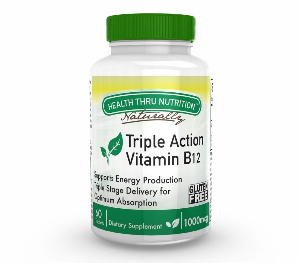 Image of Vitamin B12 1.000 mcg (60 Tablets) - Health Thru Nutrition 